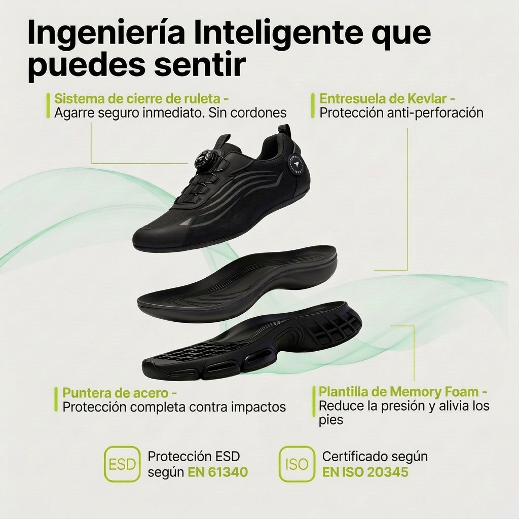 Noblivio® PROTECCIÓN S3 Pro — Seguridad y Comodidad para Todo el Día