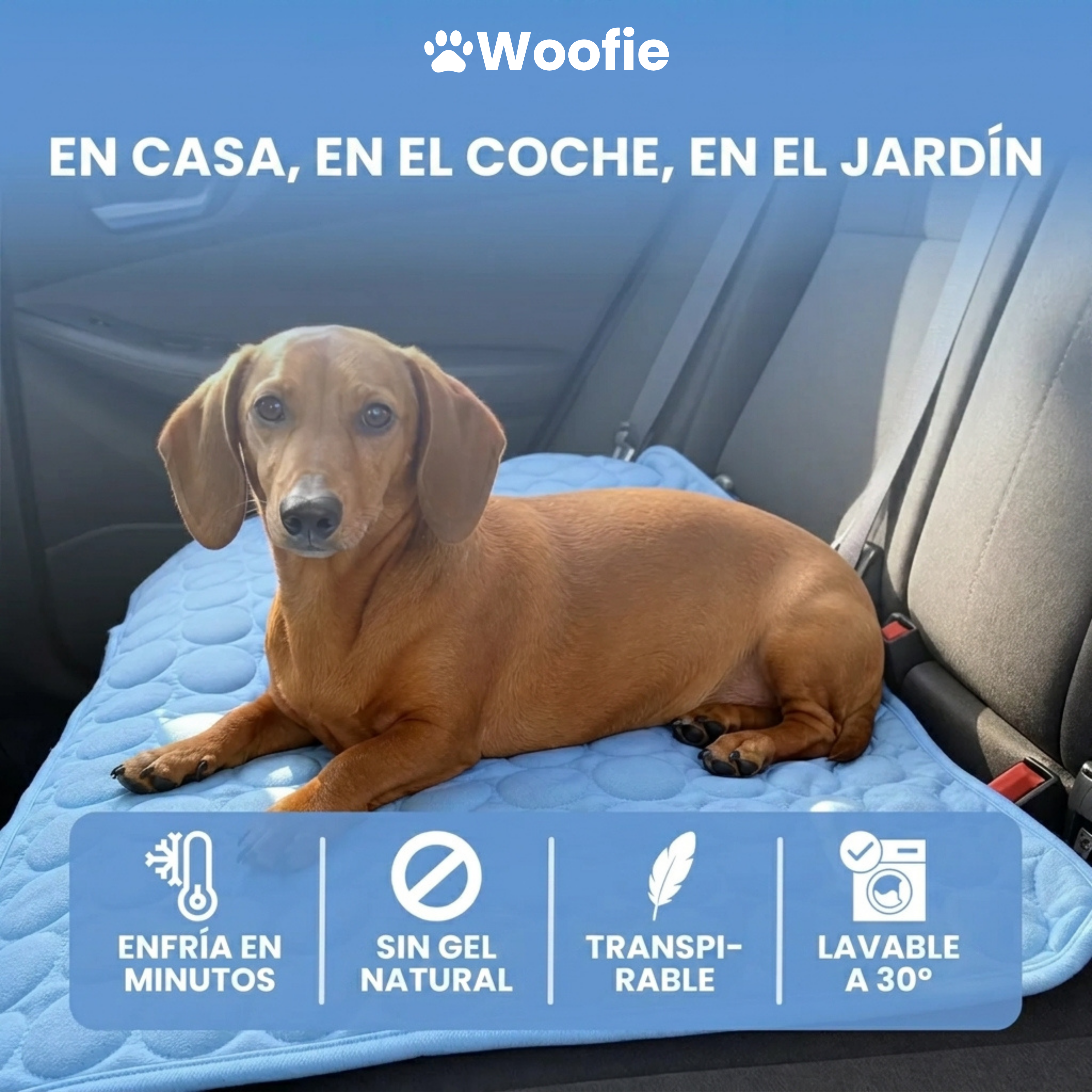 Woofie™ - La innovadora colchoneta refrigerante para perros