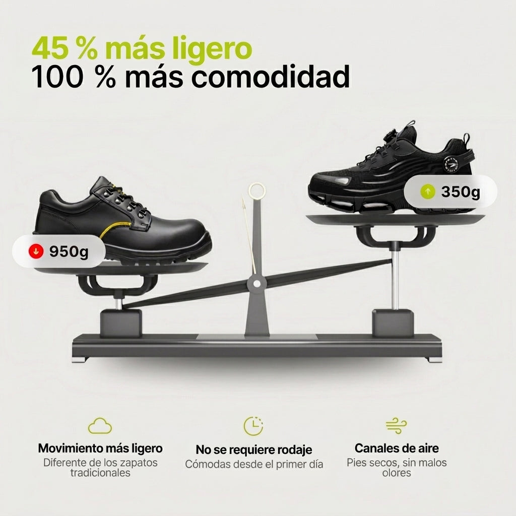 Noblivio® PROTECCIÓN S3 Pro — Seguridad y Comodidad para Todo el Día